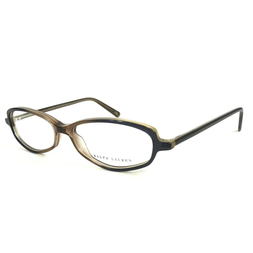 Vintage Ralph Lauren Petite Eyeglasses Frames RL1368 1H4 Brown Blue 50-14-140